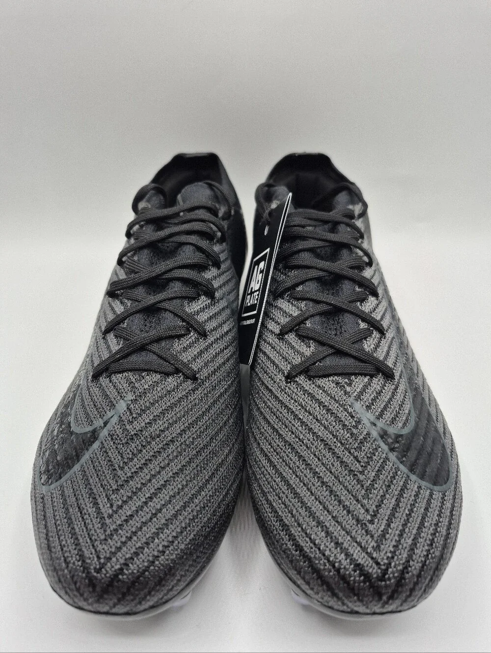 Nike Mercurial Vapor 16 ELITE AG Triple Black Mens 9 Soccer Cleats Boots New